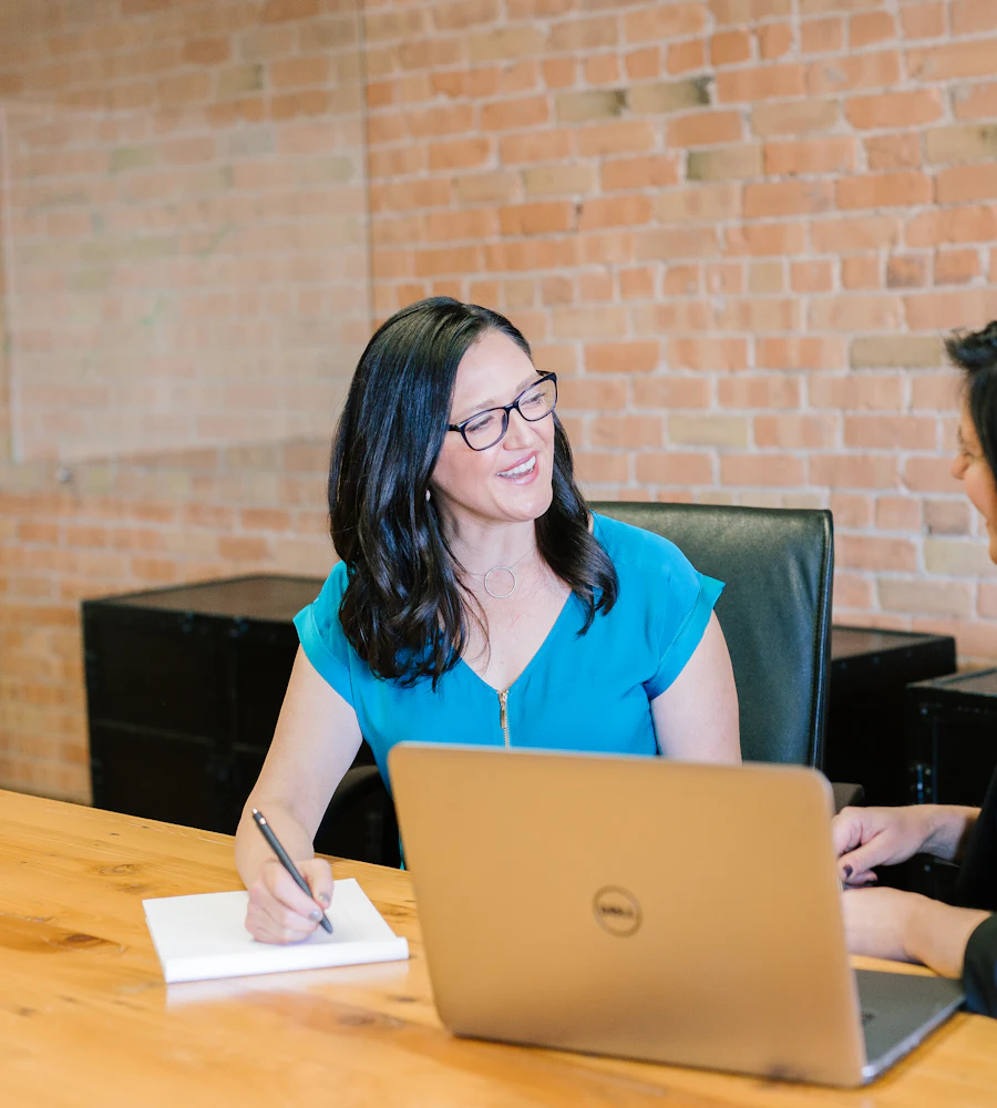 Ledgex accountants working with a client